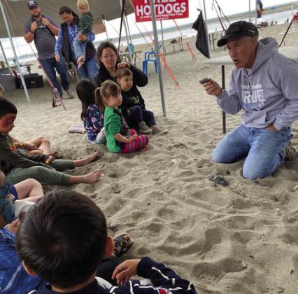 Children and families of the fishermen listen to storytime hosted by Alaska Missions. CONTRIBUTED PHOTO