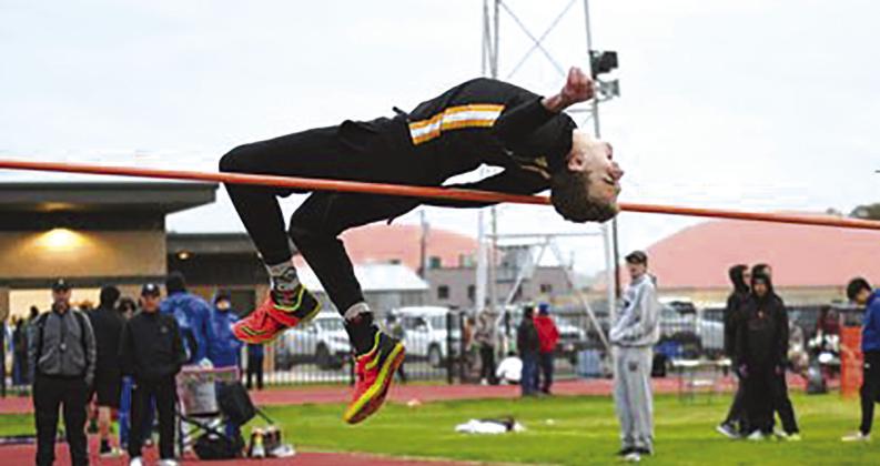 Wildcat junior Sam Forbes placed 1st in the High Jump.