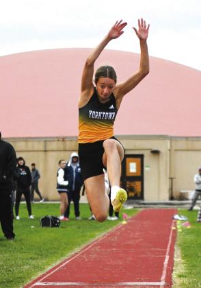 Kitty Kat freshman Avery Martin placed 1st in the Long Jump.