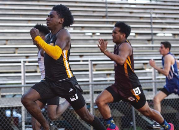 Senior Aydan Joe placed 2nd in the 200m Dash and 3rd in the 100m Dash. CONTRIBUTED PHOTO