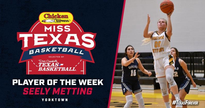Metting voted Miss Texas Basketball Player of the Week