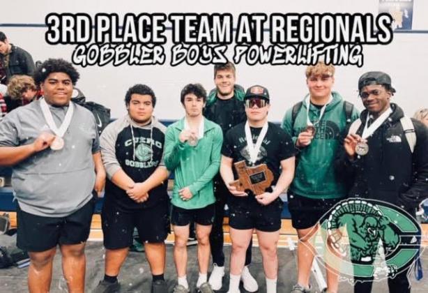 Four Gobblers headed to state powerlifting