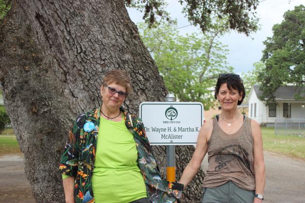 McAlisters honored with tree naming