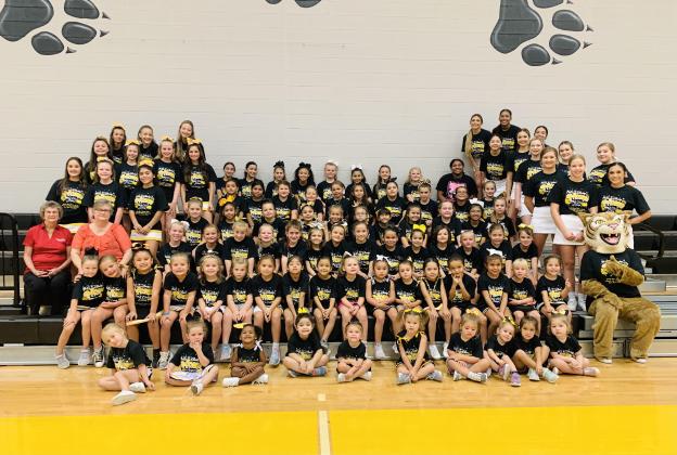 Yorktown cheerleaders host mini-cheer camp
