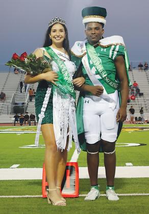 Homecoming King & Queen, Daniella Saenz and Tycen Williams. 
