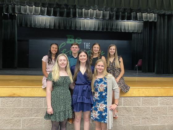 Pictured Anchor Club officers, back row from left, directors Sarah Rodriguez, Trenten Carnes and Ella Jander. President-Elect Arissa Carbonara. Front row from left, Secretary Allison Zengerle, President Hannah Sweatman and Treasurer Olivia Blank.