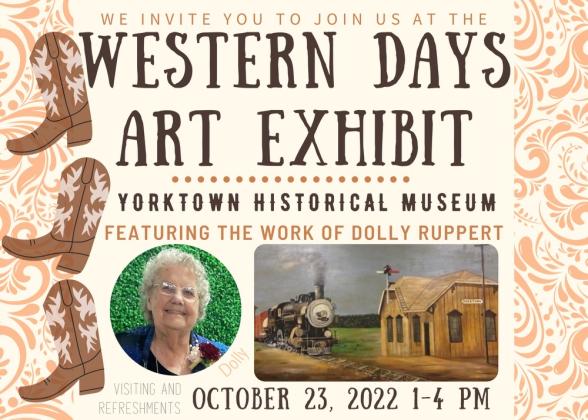 Exhibit will be on display for Western Days weekend. 