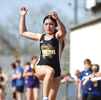 Kitty Kat 8th grader Trinity Rios placed first in the Long Jump. CONTIBUTED PHOTO