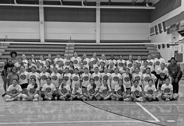 2023 Lady Gobblers volleyball campers. Contributed photo.