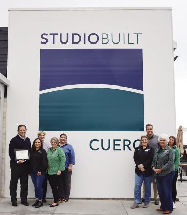 A ribbon cutting and grand opening was held last week for StudioBuilt manufacturing facility in Cuero on April 5. The facility is the former Mount Vernon Mills plant. PHOTO BY SONYA TIMPONE/THE CUERO RECORD