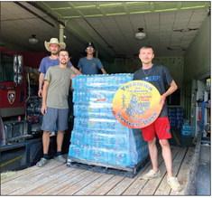 The Yorktown Western Days Board of Directors donated a pallet of water to the Yorktown Volunteer Fire Department. We appreciate their support in keeping our community safe. CONTRIBUTED PHOTO