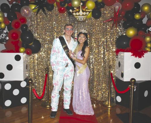 Blake Boyd and Jennifer Reza were crowned Prom King and Queen on Saturday, April 1, at Yorktown High School’s prom. The theme of the prom was “A Night in Vegas.” CONTRIBUTED PHOTO