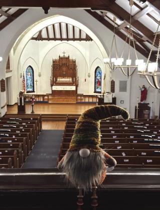 Jerome began his week with a spiritual visit to St. Paul Lutheran Church. CONTRIBUTED PHOTO