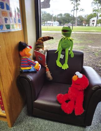 Finally, he enjoyed some down time at the library, where he visited with friends. CONTRIBUTED PHOTO