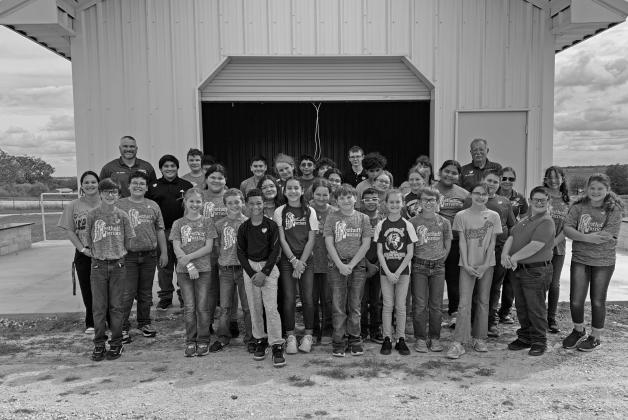 Westhoff ISD students and staff after placing flags on military grave sites in honor of Veterans Day.
