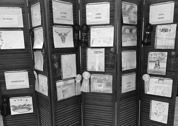 Drawing contest entries on display. CONTRIBUTED PHOTO