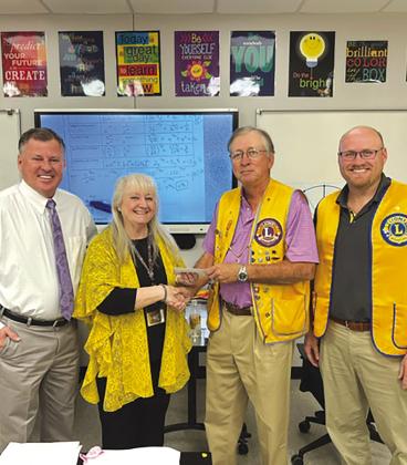 The Yorktown Lions Club has selected Ms. Jenny Sanders as the Elementary School Teacher of the Year Award. The News-View was not successful in attempts to contact Ms. Sanders. CONTRIBUTED PHOTO
