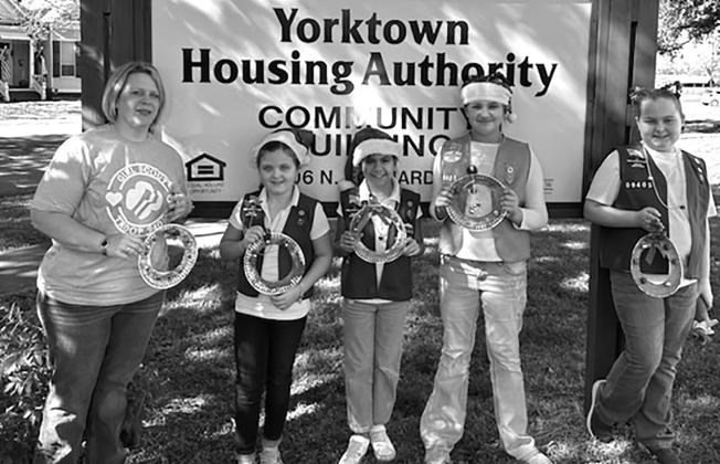Girl Scouts visit the local Housing Authority. CONTRIBUTED PHOTO