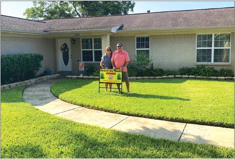Rene and Sylvia Hernandez received the Chamber of Commerce Yard of the Month award for September. CONTRIBUTED PHOTO