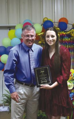 Outstanding student of the Year, Jaclyn Gwosdz.
