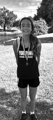 Yorktown Junior Cross Country runner Johnathan Guerrero placed 10th at the District 31-21 Cross Country Meet at West Guth Park in Corpus Christi, Texas, and qualified for the Region Cross Country on October 24th, 2023, at Texas A&amp;M Corpus Christi. Yorktown 8th Grader Trinity Flores medaled in 8th place. CONTRIBUTED PHOTO