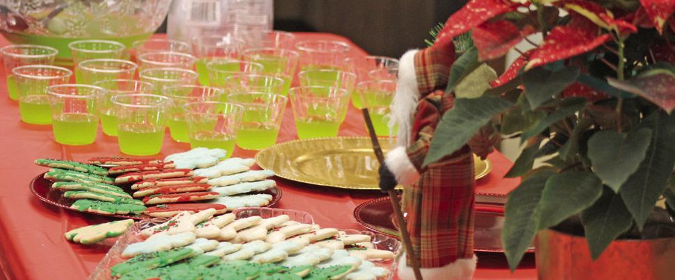 Christmas refreshments were provided by CISD.