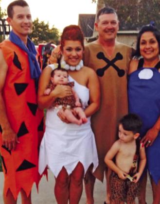 Their first year as a family they became The Flintstones and The Rubbles.