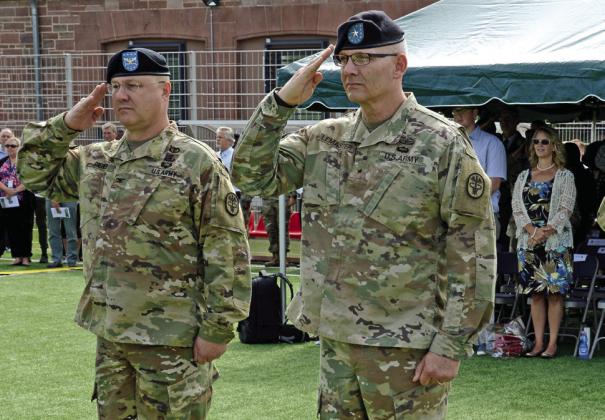 Public Health Command Europe Change of Command Ceremony with BG Dennis Lemaster – Commanding General of Regional Health Command Europe at Kirchberg Kassern, Landstuhl, Germany July 2017