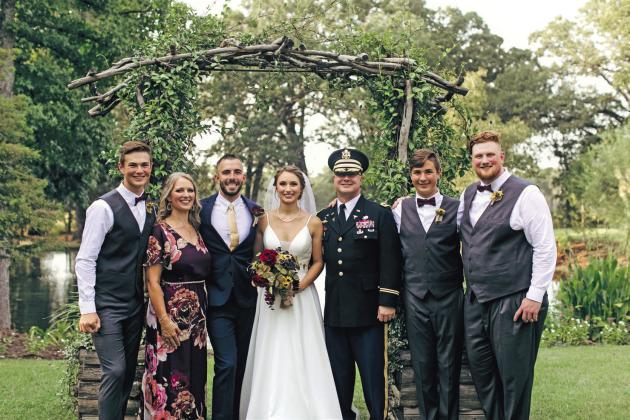 The Greiner Family seen here at daughter Kara’s wedding to Parker Smith – September 2019 From L to R: Seth Greiner, Deanna Greiner, Parker Smith, Kara Smith, Steve Greiner, Gentry Greiner and Jacob Greiner.
