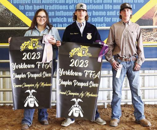 AG Mechanics Grand Champion, Kaiden Hilbrich and Reserve Grand Champion, Zoey Hays.
