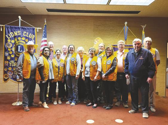 Pictured are current Lions Club members at the Monday, March 20, meeting. CONTRIBUTED PHOTO