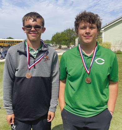 Tyler Grogan and Truitt Luddeke both qualified as individuals for Regionals that will be held at The Club at Colony Creek. The girls will compete April 17-18 and the boys will play April 19-20. CONTRIBUTED PHOTOS