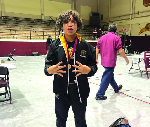 Wildcat junior Johnathan Guerrero placed first in his weight class at the Kenedy Meet. CONTRIBUTED PHOTO