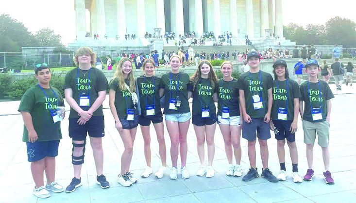 YORKTOWN STUDENTS AT LINCLON MEMORIAL CONTRIBUTED PHOTO